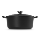 Cast Iron Classic Round CasseroleMatte Black image number 3